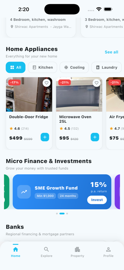 Lansan app home appliances marketplace